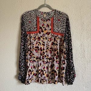 XL Bl-nk Miranda Anthropologie Peasant Blouse